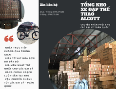 Công Ty TNHH Thương mại và Dịch vụ Phúc Thành Lợi chuyên phân phối dòng xe đạp thể thao ALCOTT...
