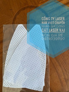 Cắt vải nón, đục lỗ vải nón, NHẬN GIA CÔNG CẮT VẢI BẰNG LASER 