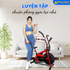 Xe Đạp Tập LifeSport LS-113   Động cơ êm ái 