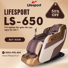 Ghế Massage LifeSport LS-650   Hiện Đại - Massage Êm Ái 