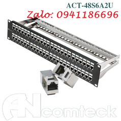 Thanh đấu nối Patch Panel Cat6A CommScope Chống nhiễu 24 cổng mã 1933319-2 