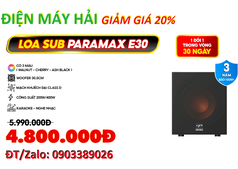 Loa Sub Paramax SUB-E30 giảm giá thật 20 tại Điện Máy Hải 