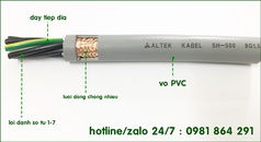 Cáp điện điều khiển, cáp tín hiệu 8x1.5mm2 hãng Altek Kabel 