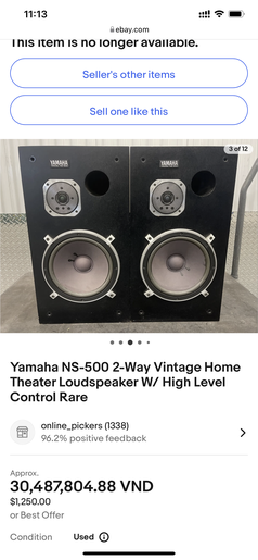 Loa yamaha NS-500 hàng hiếm 