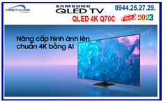 Tivi QLED 4K 75 inch Samsung QA75Q70C hiện đại, sang trọng 