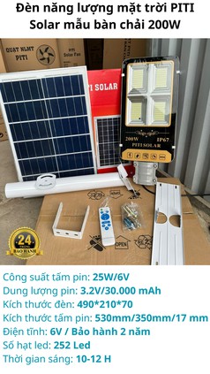 Chuyên phân phối bán buôn đèn năng lượng mặt trời PITI Solar 