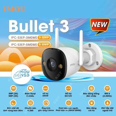 Camera IP WiFi Imou Bullet 2 - Ngoại Trời - 4.0MP 2.0MP - Chính Hãng, Bảo Hành 2 Năm ...