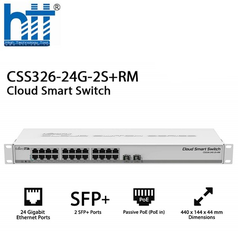 Thiết bị chuyển mạch Switch MikroTik CSS326-24G-2S RM giá rẻ 