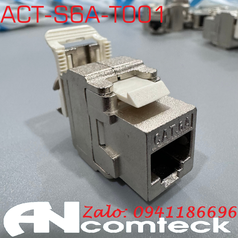 Sẵn kho Ổ cắm RJ45 đa năng CAT6A FTP Shielded có chống nhiễu  100/1000  Ancomteck mã ACT-S6A-T001 