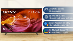 Tivi chuyên dụng cho khách sạn - Các chuỗi cửa hàng  Google Tivi Sony 4K 65 inch KD-65X75K 