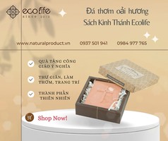 Phụ kiện ô tô đá thơm khuếch tán oải hương Sách Kinh Thánh 