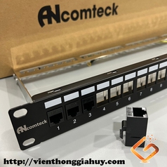 Patch panel 24 cổng Cat6 lắp cho tủ mạng 