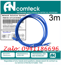 Chuyên phân phối dây cáp Lan chính hãng Ancomteck dây chuẩn đồng sẵn hàng từ 0.2m-30m CAT5/CAT6/CAT7 