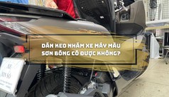 Những điều cần lưu ý khi dán keo nhám cho xe máy màu sơn bóng 