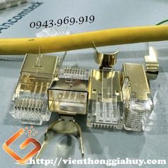 Hạt bấm mạng CAT8 chống nhiễu FTP, SFTP, SSTP ACT-F8S-P100 Acomteck 