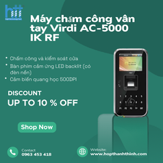 Máy Chấm Công Vân Tay Virdi AC-5000 IK RF: Sự Lựa Chọn Hoàn Hảo Cho Doanh Nghiệp Của Bạn ...