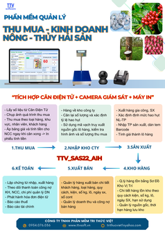 Phần mềm quản lý thu mua nông, thủy sản kết nối cân, camera và mã vạch 