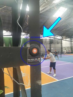Lắp đặt chuông gọi nhân viên tại sân chơi Pickleball 