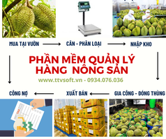 Phần mềm quản lý kinh doanh nông sản kết nối cân điện tử, camera 