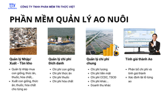 Phần mềm quản lý ao nuôi, vùng nuôi thủy hải sản 