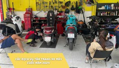 Những dịch vụ tân trang xe máy hot nhất cuối năm 2024 