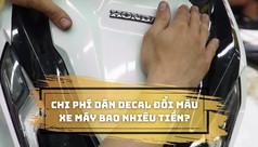 Dán decal đổi màu xe máy bao nhiêu tiền 