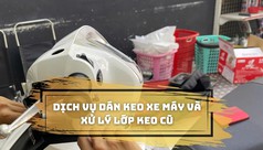 Dịch vụ dán keo xe máy bảo vệ sơn và loại bỏ keo cũ 