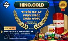 Tuyển Đại Lý Phân Phối Dầu Nhờn HINO.GOLD 