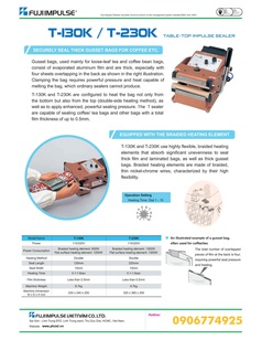 Máy đóng gói ruy băng Fuji Impulse Nhật Bản 