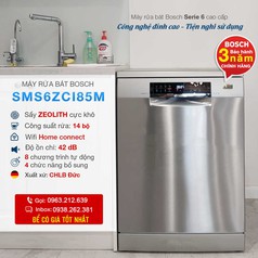 Máy rửa bát độc lập Bosch SMS6ZCI85M, SMS8TCI04E 