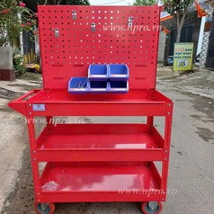 Xe đẩy dụng cụ đồ nghề gắn kèm bảng treo 