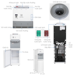 Cây nước nóng lạnh ELECTROLUX, TOSHIBA, KANGAROO...giá rẻ bất ngờ-chờ gì không mua 