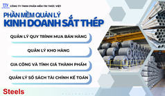 Phần mềm quản lý mua bán sắt, thép, inox 