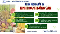 Phần mềm quản lý mua bán và tính giá thành nông sản 