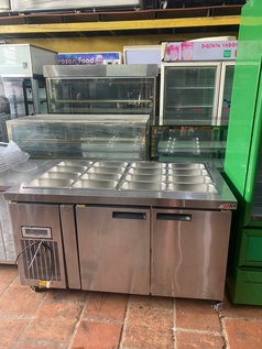 Tủ bàn mát salad hiệu DM nhập khẩu việt nam 16 khay 