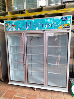 Tủ mát 3 cánh hiệu sanden intercool 1600L nhập khẩu thái lan 