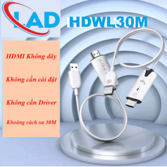 Bộ thiết bị  HDMI Lad HDWL30M thu phát không dây xa đến 30m 