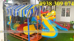 Xích đu thuyền rồng mầm non, xích đu sàn lắc giá rẻ 