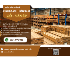 Phần Mềm Mua Bán Sản Xuất Gỗ Ván Ép 