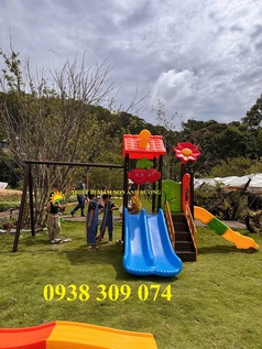 Cầu trượt xích đu giá rẻ,cầu trượt liên hoàn ngoài trời LH 