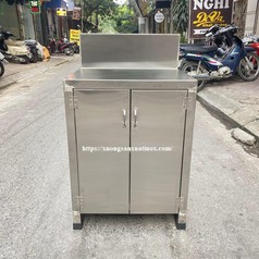 Tủ inox úp bát đĩa 4 tầng 