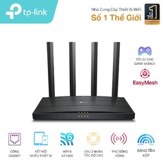 Thiết bị thu phát vô tuyến TP-LINK Archer AX12   Chuẩn Wi-Fi 6   Băng tần kép 2.4/5GHz...