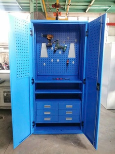 Tủ dụng cụ 2 cánh NPRO - có ngăn kéo, vách treo dụng cụ 
