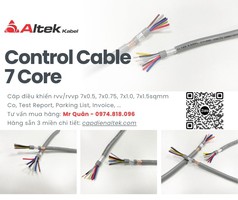 Cáp Điều Khiển 7 Lõi Altek Kabel   RVV   RVVP 