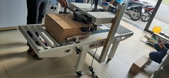 Máy dán băng keo thùng carton, máy dán thùng mặt trên mặt dưới, máy dán băng keo thùng bán tự...