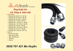 Ống Ruột Gà,  Lõi Thép Bọc Nhựa   Đầu Nối 