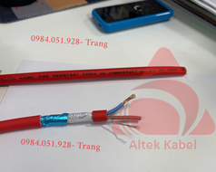 Cáp chống cháy chống nhiễu 2 lõi đạt tiêu chuẩn IEC 