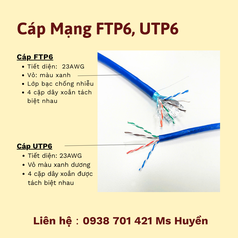 Cáp Mạng Ftp Cat6, Cáp Mạng utp Cat6 Altek Kabel 