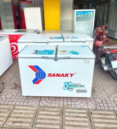 Tủ đông hiệu sanaky vh 3699a3 dung tích 360L công nghệ tiết kiệm điện 