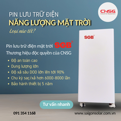 Pin lưu trữ năng lượng mặt trời nên dùng loại nào 